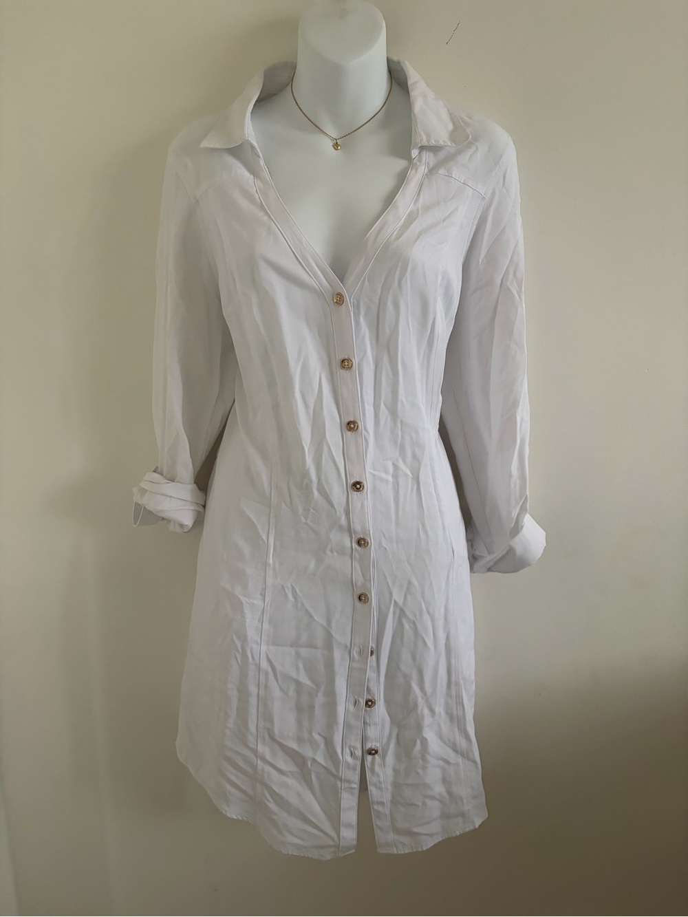 Guess White Shirt with Red Brand Tag